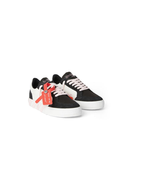OFF WHITE Low Vulcanized Canvas Kids Sneakers